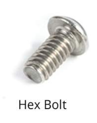 Cotton Long hex bolt f. camera hub