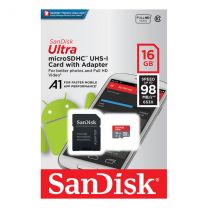 Sandisk UltraAndroid microSDHC 16gb/98mb