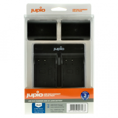 Jupio Value Pack: 2x DMW-BLF19E 1860mAh + USB Dual Charger